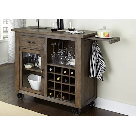 Rustic Wine Cabinet with Storage